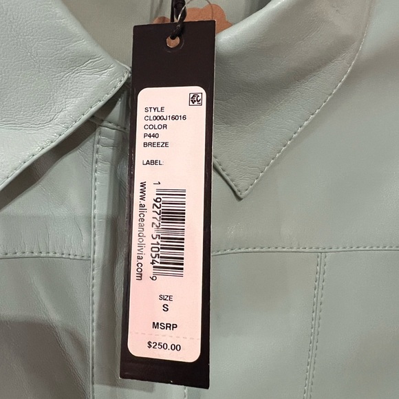 Alice + Olivia Pale Blue Button Down Shirt - Picture 5 of 6